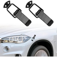 2PCS Klip Pengunci Bumper Kereta, Pin Hood Serat Karbon dengan Penjepit Togol untuk Pemasangan & Pel