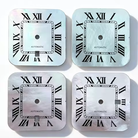 23.5mm NH05 MOP Women's Watch Dial No logo Square Roman Markers For Seiko Cartier Santos Automatic M