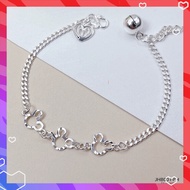 SilverWholesale #JHB001 Silver 925 Adorable Mickey Bracelet  (Rantai Tangan / Rantai Kaki) Original 