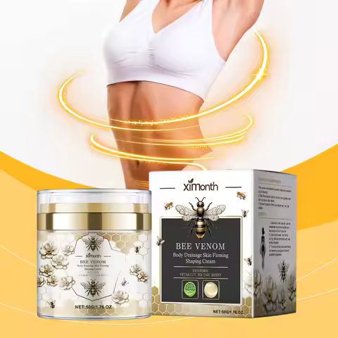 Bee Venom Slimming Cream - Lymphatic Drainage, Firm Skin & Contour Body, Ginger-Enhanced Metabolism