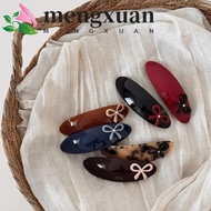 MENGXUAN Sweet Elliptical Acetate Hair Clips, Vintage Trendy Texture Curved Ellipse Hairpins, Hairgr