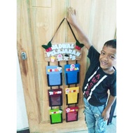 HIASAN DINDING Picket schedule classroom wall decoration / lesson schedule wall decoration made of f