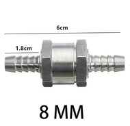 เช็ควาล์ว check valve ขนาด 6 มิล (1/4 นิ้ว) /8 มิล (5/16นิ้ว) วัสดุอลูมิเนียม ทนทานกับการใช้งาน ของส