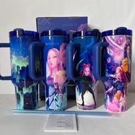 With Gift Box New 40oz Glow in Dark Netflix Korean K-Pop Demon Hunters Rumi Mira Zoey Jinu Gwi-Ma Lu