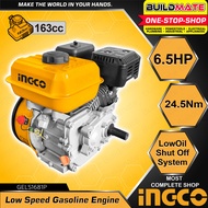 BUILDMATE Ingco 4-Sroke Industrial Marine Low Speed Gasoline Engine 6.5HP / 7.8HP Air-Cooled Recoil 