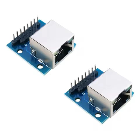 1/2/5PCS RJ45 Breakout Board with LED Lights,8P8C Female Socket Connector RJ45 Adapter Test Board wi