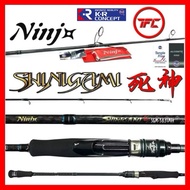 NINJA SHINIGAMI 死神 Baitcast Overhead & Spinning SW Jigging Rod BC Fast Jig Slow Saltwater Ninj+