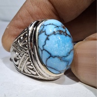 EGYPTIAN TURQUOISE LIGHT GRADIENT EST DIM 18.5x12.5x11 Ring 8