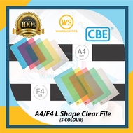 File Holder / Document File / Transparent File A4 / Clear File Holder A4 / Document Case / L Shape F
