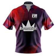 Brunswick DS Bowling Jersey - Design 2002-BR Bowling jersey Polo shirt