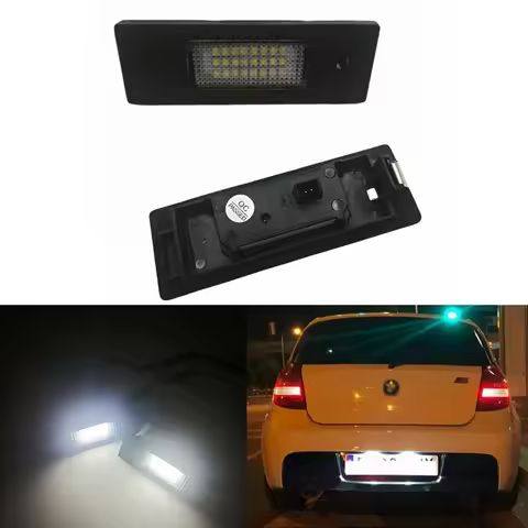 For BMW 1 Series E81 E87 E63 E64 M6 E85 E86 Z4 F12 F13 F20 K48 MINI R60 R61 LED License Number Plate