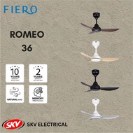 FIERO ROMEO 36 INCHES / 46 INCHES / 52 INCHES CEILING FAN (DC MOTOR)