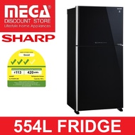 SHARP SJ-PG55P2 554L 2-DOOR FRIDGE (3 TICKS) ( SJ-PG55P2-BK | SJ-PG55P2-DS)