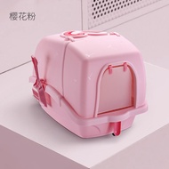 ห้องน้ำแมวไซต์ใหญ่ Cat toilet แถมฟรีที่ตักทราย ขนาด 48x58x42 cm #C28