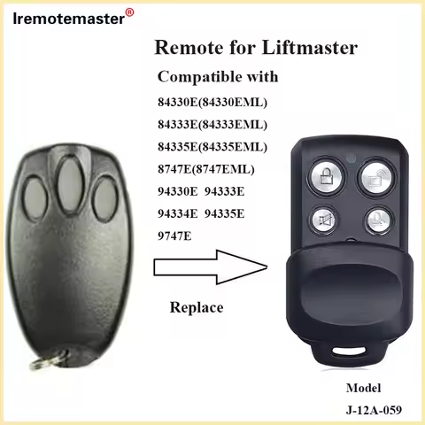 For Chamberlain Motorlift Liftmaster 94335E Garage Door Opener 84335E 84335EML Remote Control 1A5639