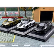 Ready Stock Mini Cut 1: 64 Porsche 911 992.2 GTS Static Collection Alloy Car Model