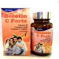 BECOTIN C FORTE VITAMIN SARAF URAT KEBAS multivitamin untuk kesihatan kecergasan 100 tablets