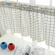 Whitelotous Rom Yang Pendek Tirai Cetak Hiasan Rumah Boleh Diangkat Skrin Tetingkap Langsir Panel Pintu Tirai untuk Dapur Skrin Tetingkap