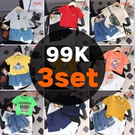 1 year old baby boy clothes/ baby boy costume 6-12 months old/ Age 1-3 years short sleeve denim shor