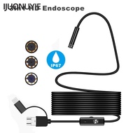 IJUONUYIE Inspection Camera, 408P/720P/1080P LED Light HD Inspection Camera, 3 in 1 IP67 Waterproof 