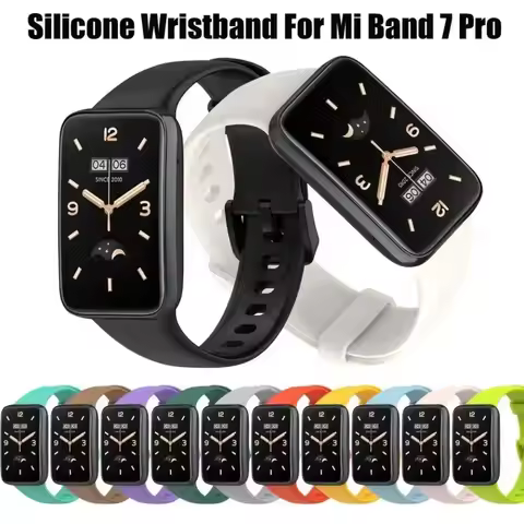 Silicone Strap for Xiaomi Mi Band 7 Pro Sports Comfortable Wristband Replaceable for Xiaomi Mi Band