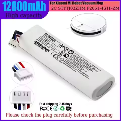 14.4V 3500mAh Battery P2026-4S1P-MMBK for Xiaomi Mijia Vacuum Mop 2C, Trover Robot LDS Finder RLS3 M
