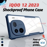 KK iQOO 12 2023 Transprent AirBag Casing For iQOO 12 5G iQOO12 11 iQOO11 4G 5G 2023 Bumper Shockproo