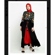 Dijual Gamis Abaya Hikmat Fashion A359 Red ORIGINAL Murah