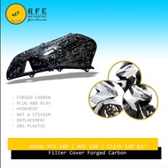 Honda PCX 160 Air Filter Cover Forged Carbon | Honda Click 160 Air Filter Cover  Forged Carbon | Hon