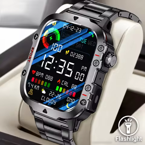 G.L Wear H12 and Q11 Military Smart Watch Men Outdoor Sports Fitness Tracker Health Monitor Bluetoot