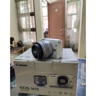 Kamera Second Canon M10 Kit Fullset Lengkap Box