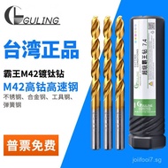 Taiwan GULING M42High-Cobalt Titanium-Coated Straight Shank Twist Drill Bit for Stainless Steel1-13m