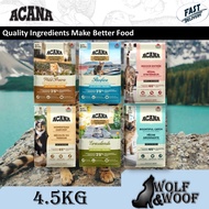 Acana Cat Dry Food 4.5KG (Pacifica Cat/Wild Prairie/Indoor Entre)acana/pacifica/indoor/wild prairie