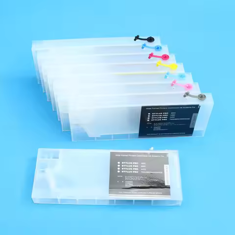 For Epson 7600 9600 Refillable Ink Cartridges with Chips for Epson Stylus Pro4880 4800 4000 4400 Ink