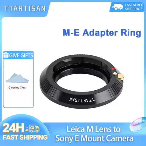 TTArtisan LM-E Lens Adapter Convertor Adapter Ring for Leica M Mount Lens to Sony E FE mount Camera 