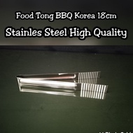Korean BBQ Food Tong High Quality Stainless Steel Food Tongs 18cm