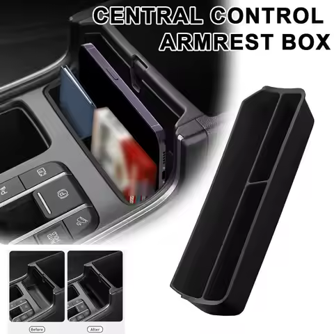 For Kia Sorento 2021-2025 Center Console Storage Box Silicone Armrest Box Tray Organizer Car Interio