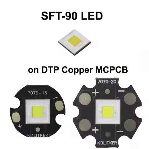 SFT-90 3V 20A 5500 Lumens 6500K SMD 7070 LED Flashlight DIY Bead High Power