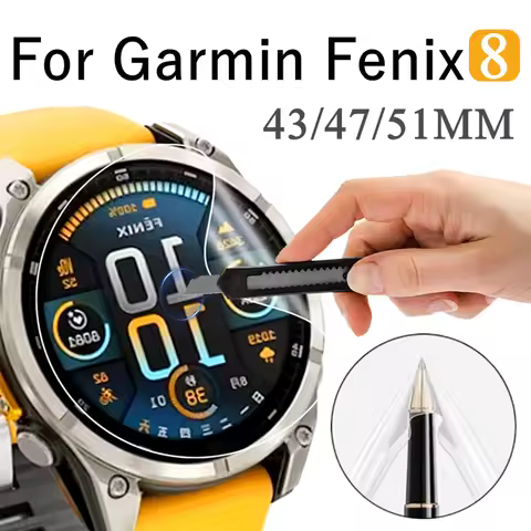 3-12Pcs Hydrogel Film for Garmin Watch Fenix 8 43/51/47mm Smartwatch Anti-scratch Screen Protector f