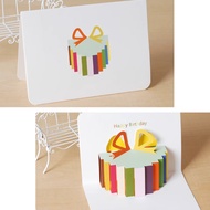 3D Birthday Card 10x15cm Birthday Gift Box with Envelope