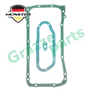 (3pc) Münster Oil Sump Pan Gasket 11121-VK500 for Nissan Frontier 2.5 D22 Navara 2.5 D40 YD25 Diesel
