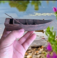 miniatur perahu nelayan hiasan akuarium hiasan kolam ikan