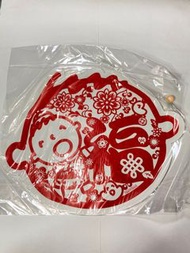 Sanrio Minna No Tabo 大口仔 福字 賀年 揮春 玻璃貼 貼紙 3張