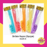 (20Pcs) Colored balloon sticks + cups, birthday balloon sticks, latex balloon stems, balloon handles