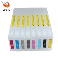 #Blue fantasy# Empty Refill Ink Cartridge for Epson Stylus Pro 7800 9800 7880 9880 Printer No Chip 350ML/PC