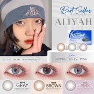 Angel zone รุ่น Aliyah สีน้ำตาล สีเทา คอนแทคเลนส์รายเดือน ขนาดเท่าตา คอนแทคเลนส์ Angelzone angel zon
