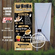 BANNER FOOD & DRINK | BANNER MINUMAN | BANNER BOBA