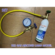 R22 GAS AIRCOND OLD TYPES MODEL TOP UP GAS COMPRESSOR MOTOR AIR-CONDITIONER EKON REFRIGERANT AIR-CON