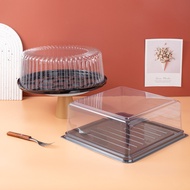 10pcs 3/4/6/8/9/Inch Cake Box Birthday Cake Transparent Packaging Box Dessert Box Chiffon Cake Packa