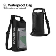 2L/5L waterproof bag, outdoor cross-body bag, 2-in-1 cell phone waterproof bag, PVC swimming waterpr